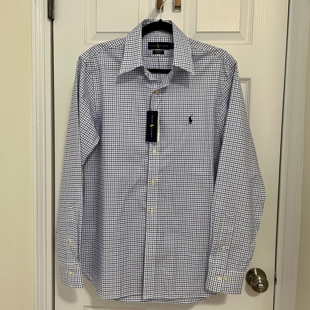 Ralph Lauren Polo Custom Slim Fit Button-Down Shirt